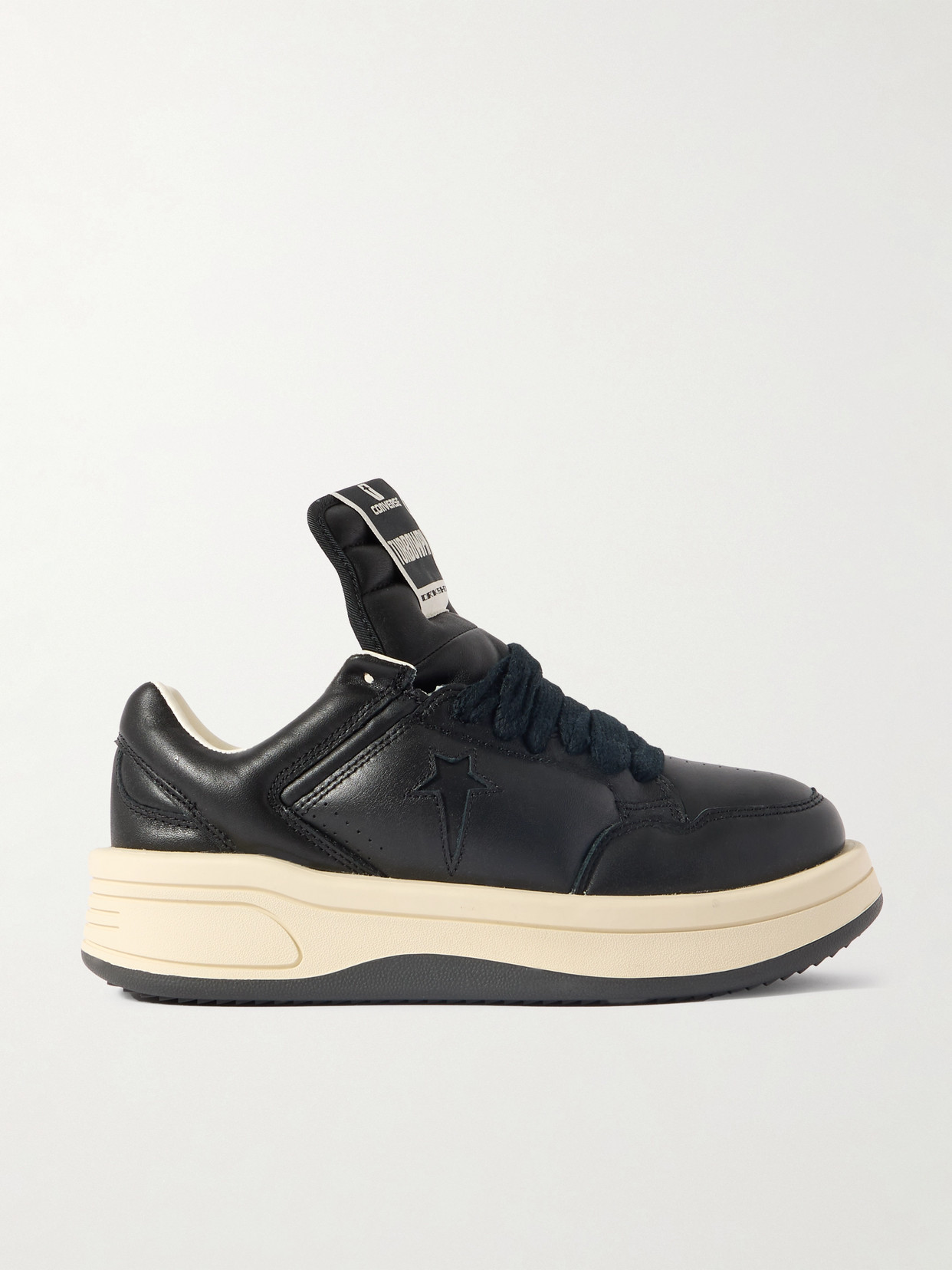 Rick Owens + Converse Inflated Turbowpn Leather Sneakers