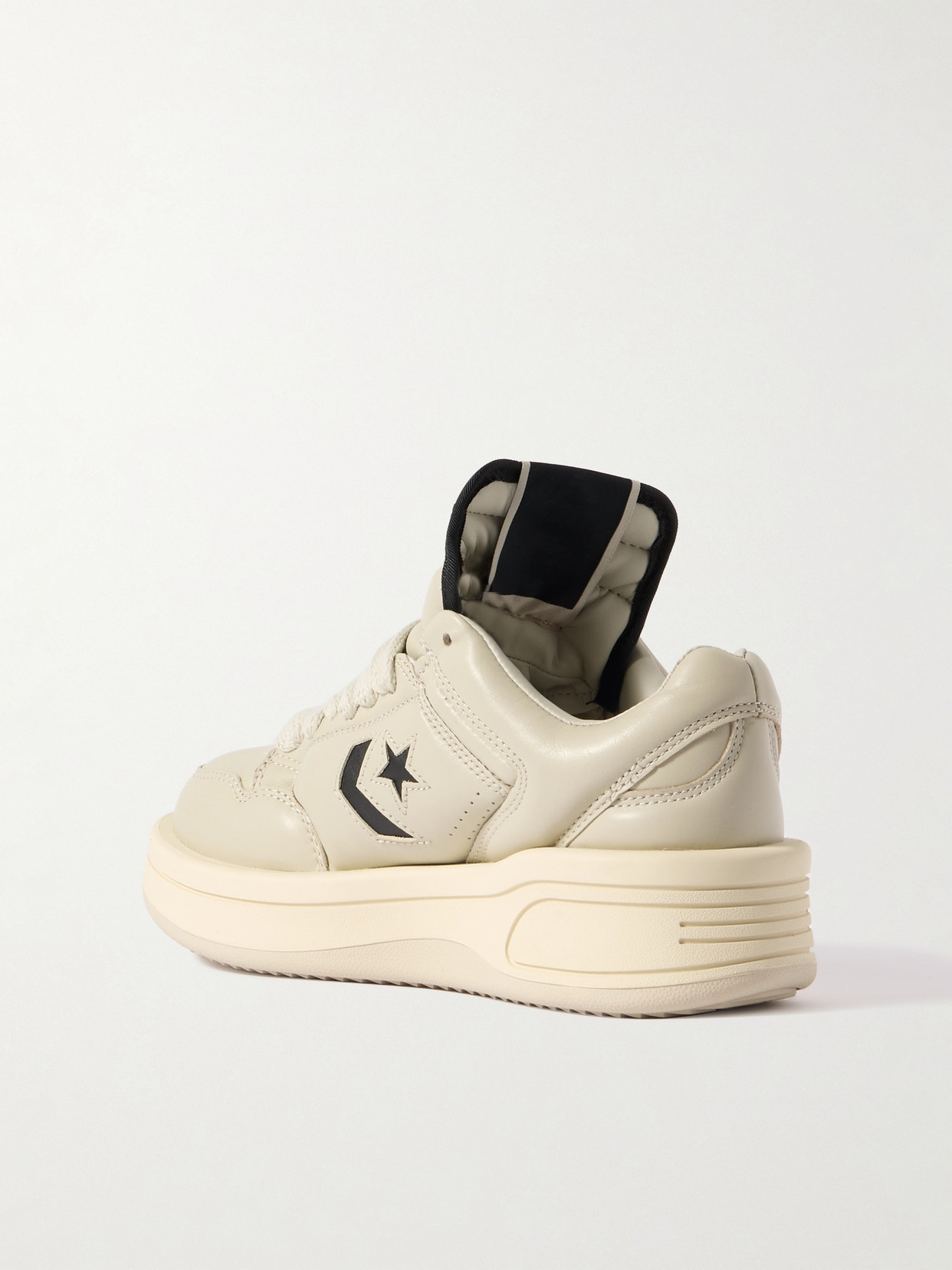 Rick Owens X Converse Turbowpn Leather Sneakers