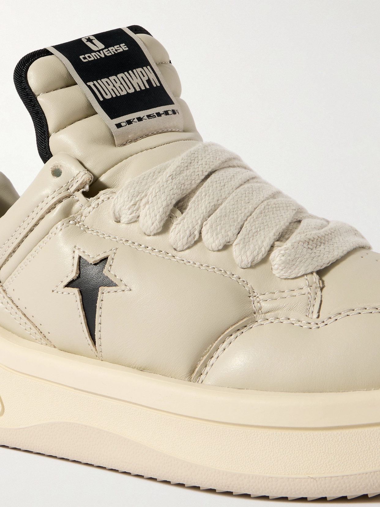 Rick Owens X Converse Turbowpn Leather Sneakers