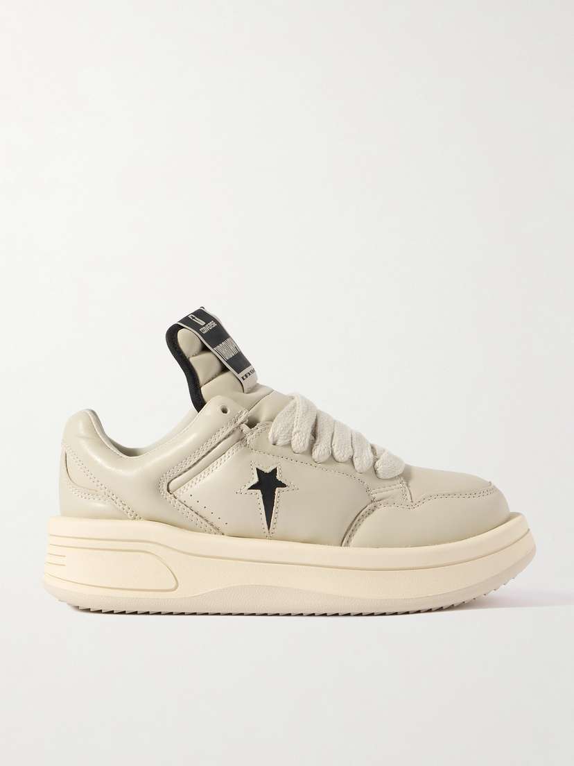 Rick Owens + Converse Inflated Turbowpn Leather Sneakers