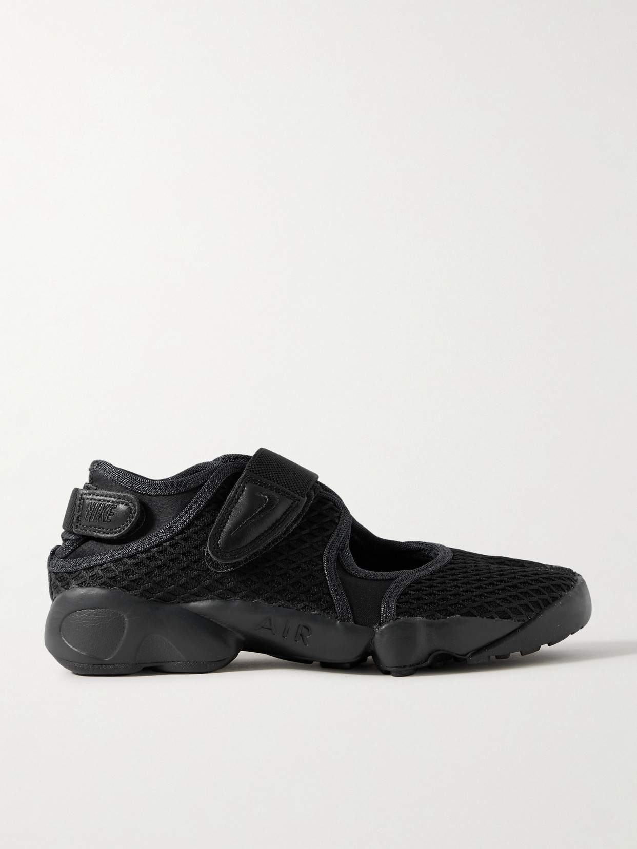 Nike Air Rift Mesh Split-toe Sneakers In Black