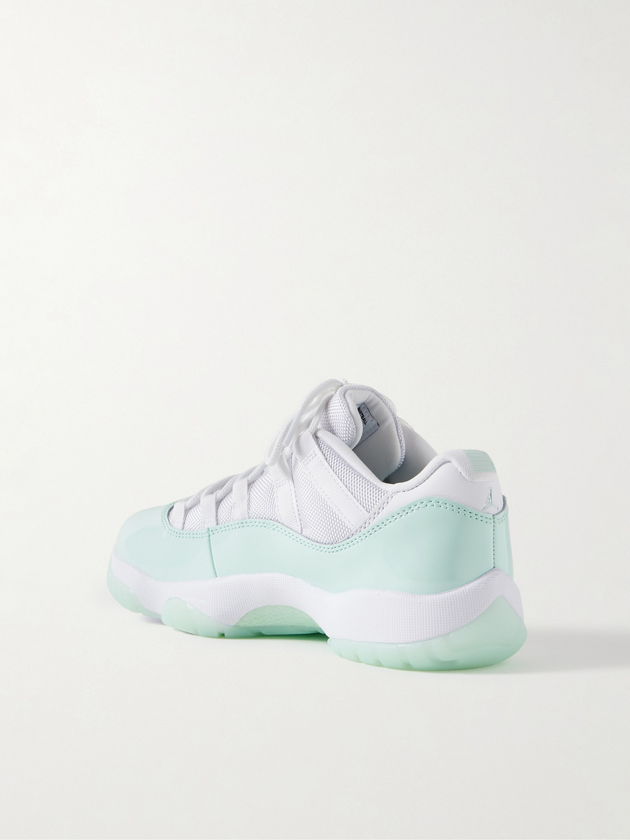 Nike Air Jordan 11 Retro Patent And Smooth Leather-trimmed Mesh Sneakers