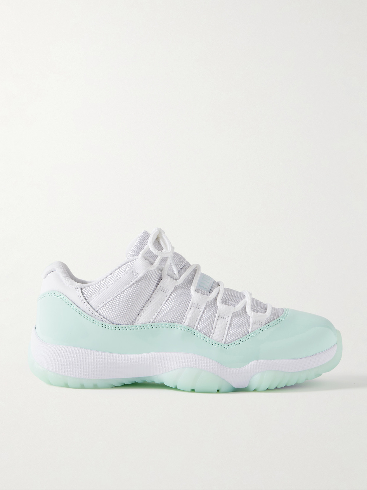 Nike Air Jordan 11 Retro Patent And Smooth Leather-trimmed Mesh Sneakers
