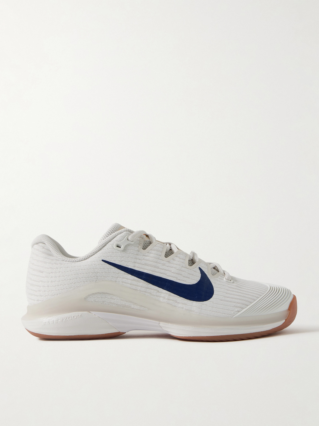 Nike Vapor 12 Rubber-trimmed Mesh Sneakers In Off-white