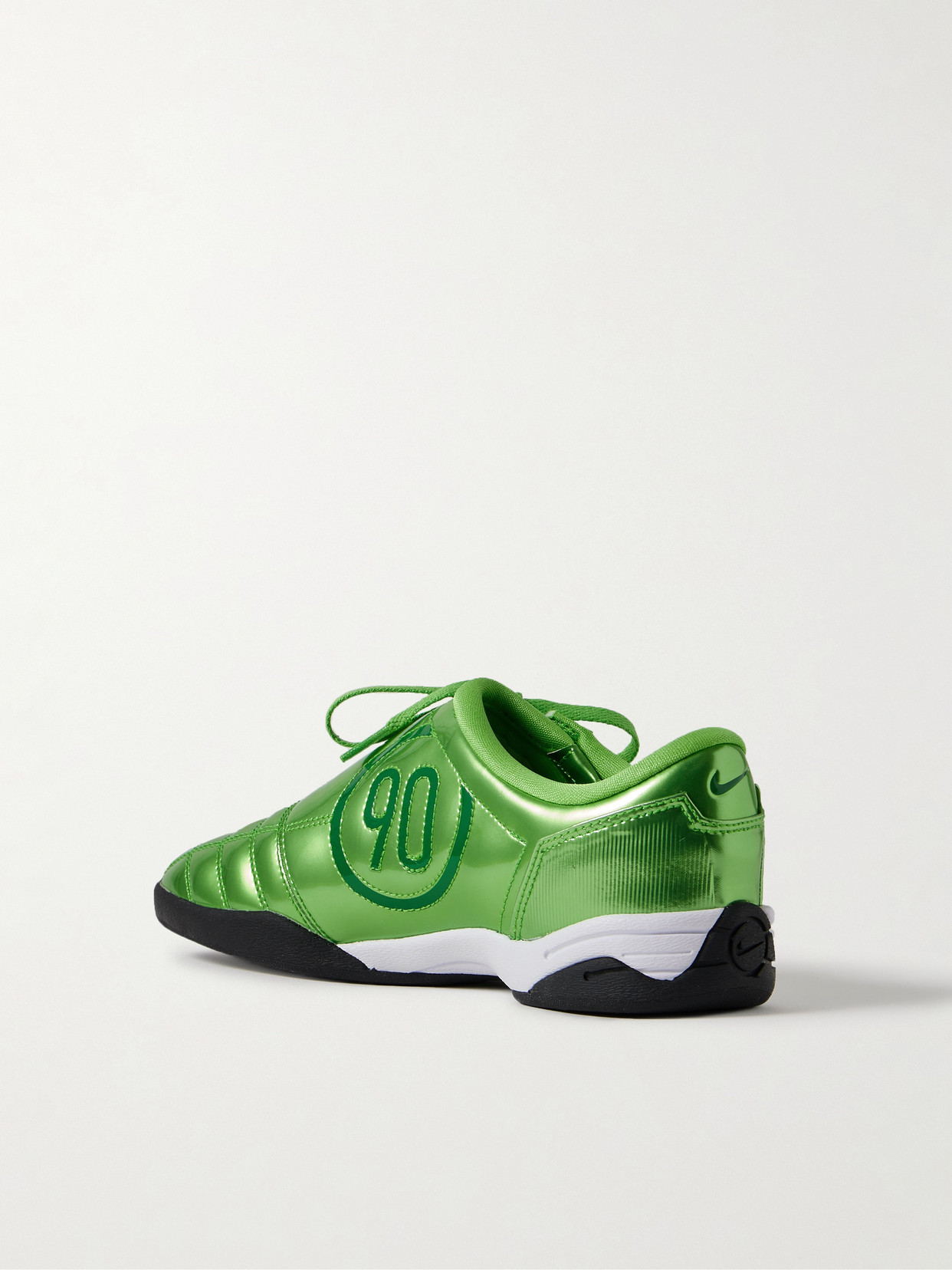 Nike Total 90 Metallic Quilted Patent-leather Sneakers
