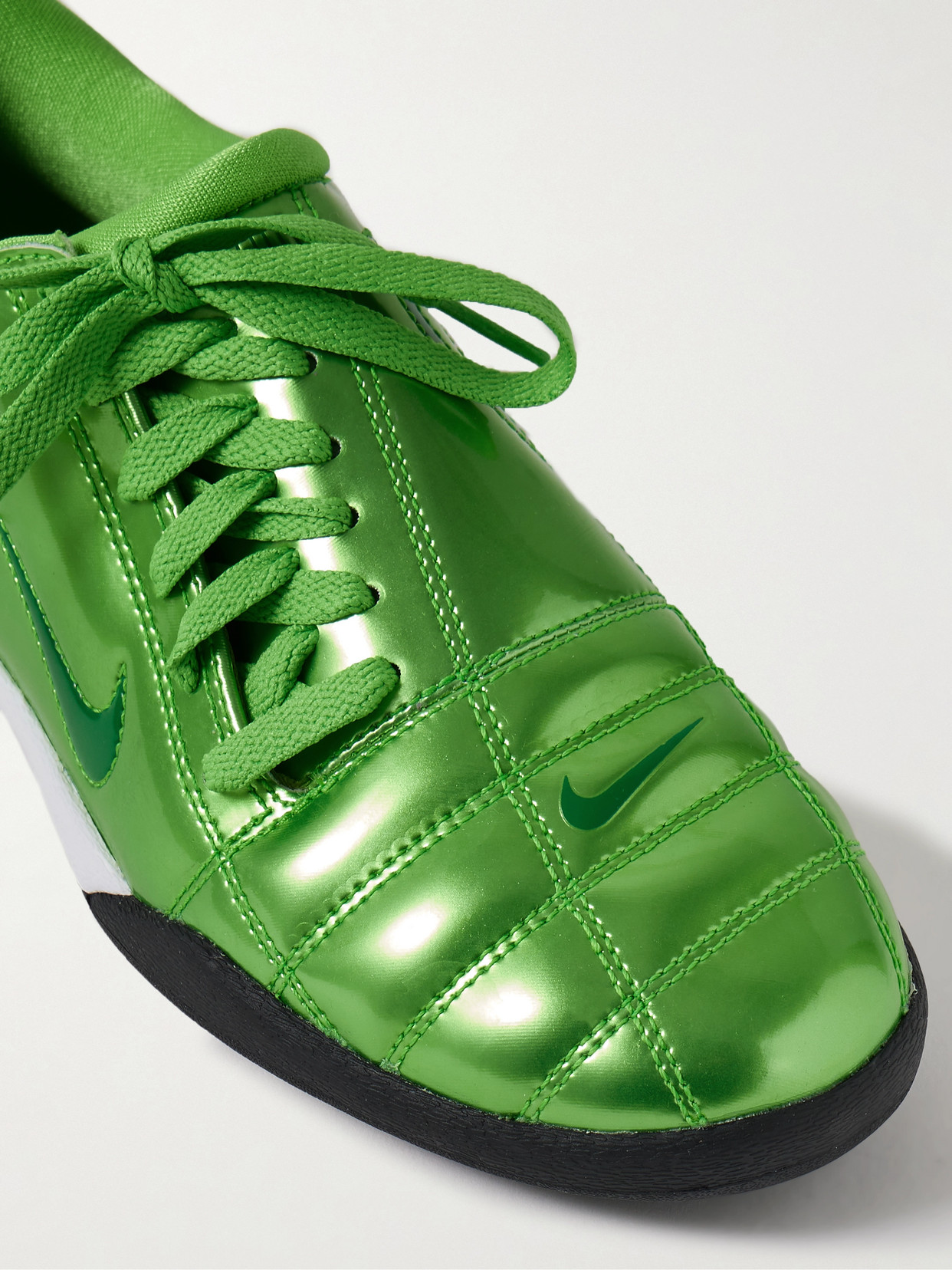 Nike Total 90 Metallic Quilted Patent-leather Sneakers