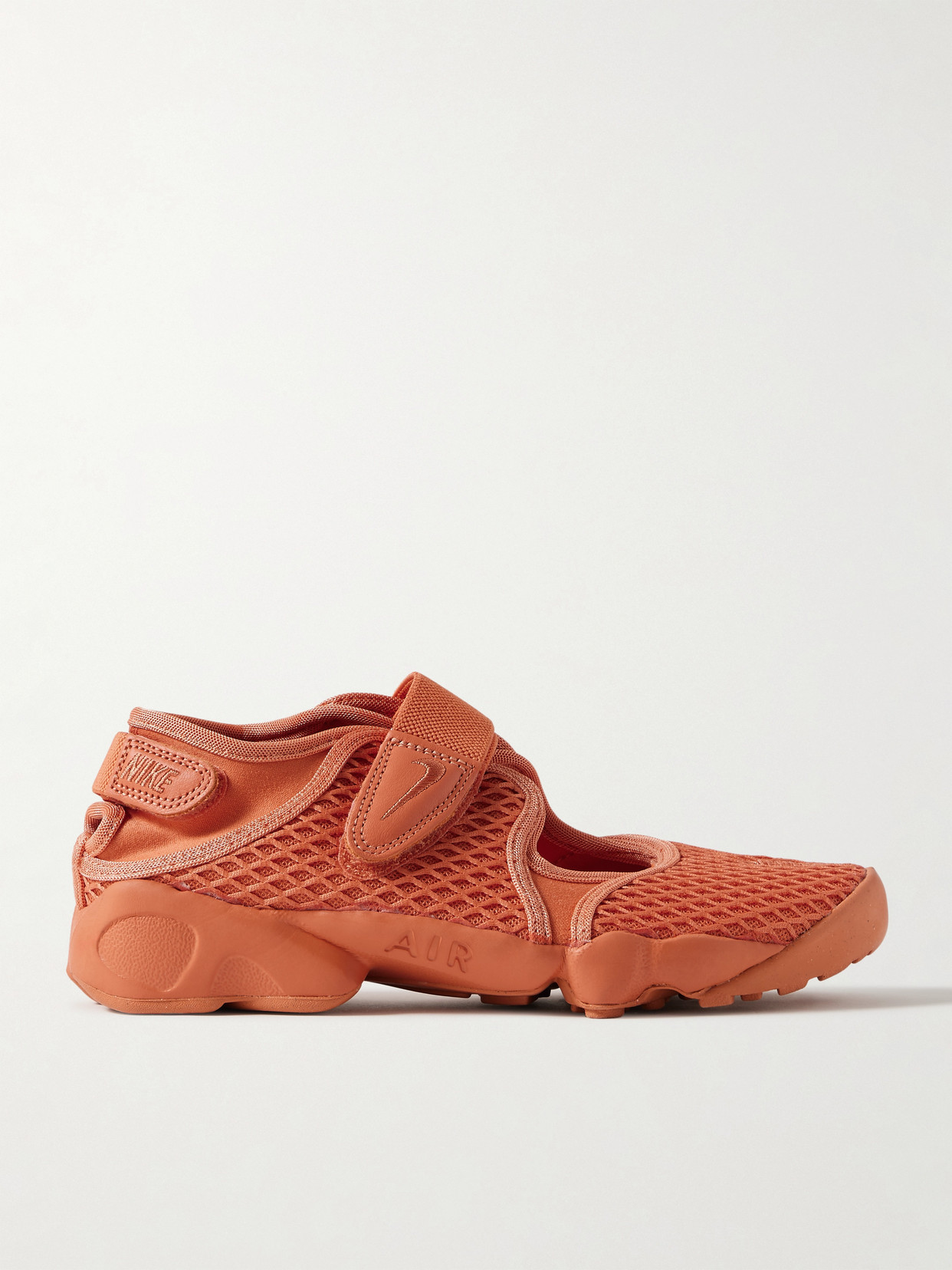 Nike Air Rift Mesh Split-toe Sneakers In Orange