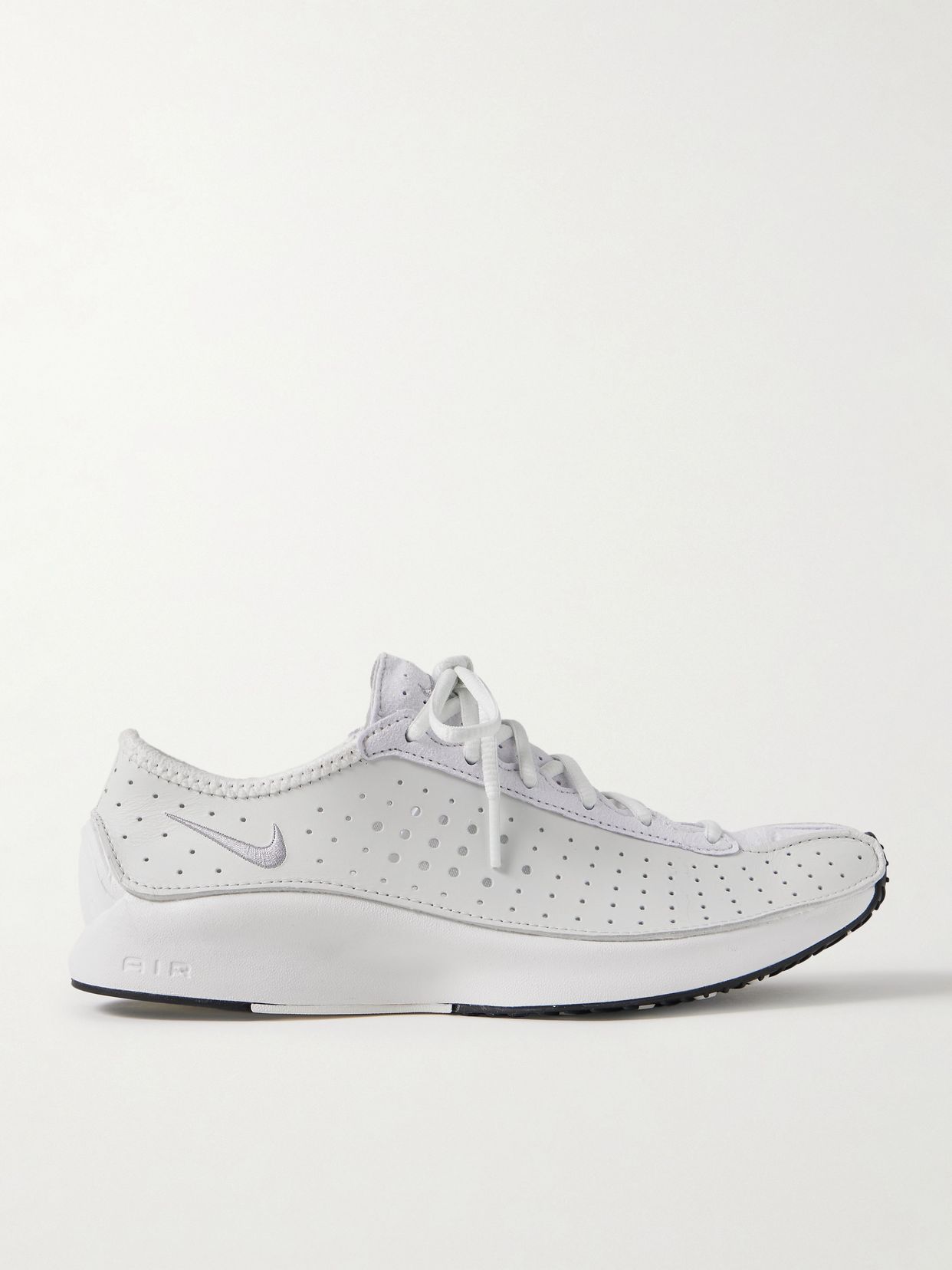 Air Superfly suede and perforated leather sneakers