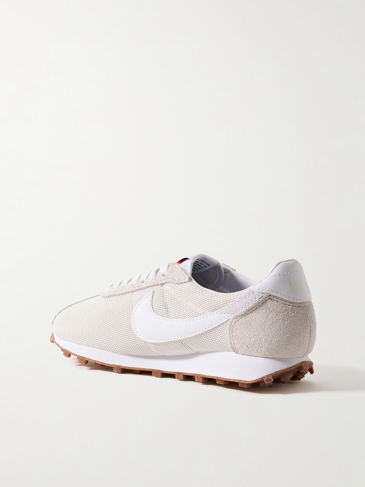 NIKE LD-1000 LEATHER AND BRUSHED SUEDE-TRIMMED MESH SNEAKERS