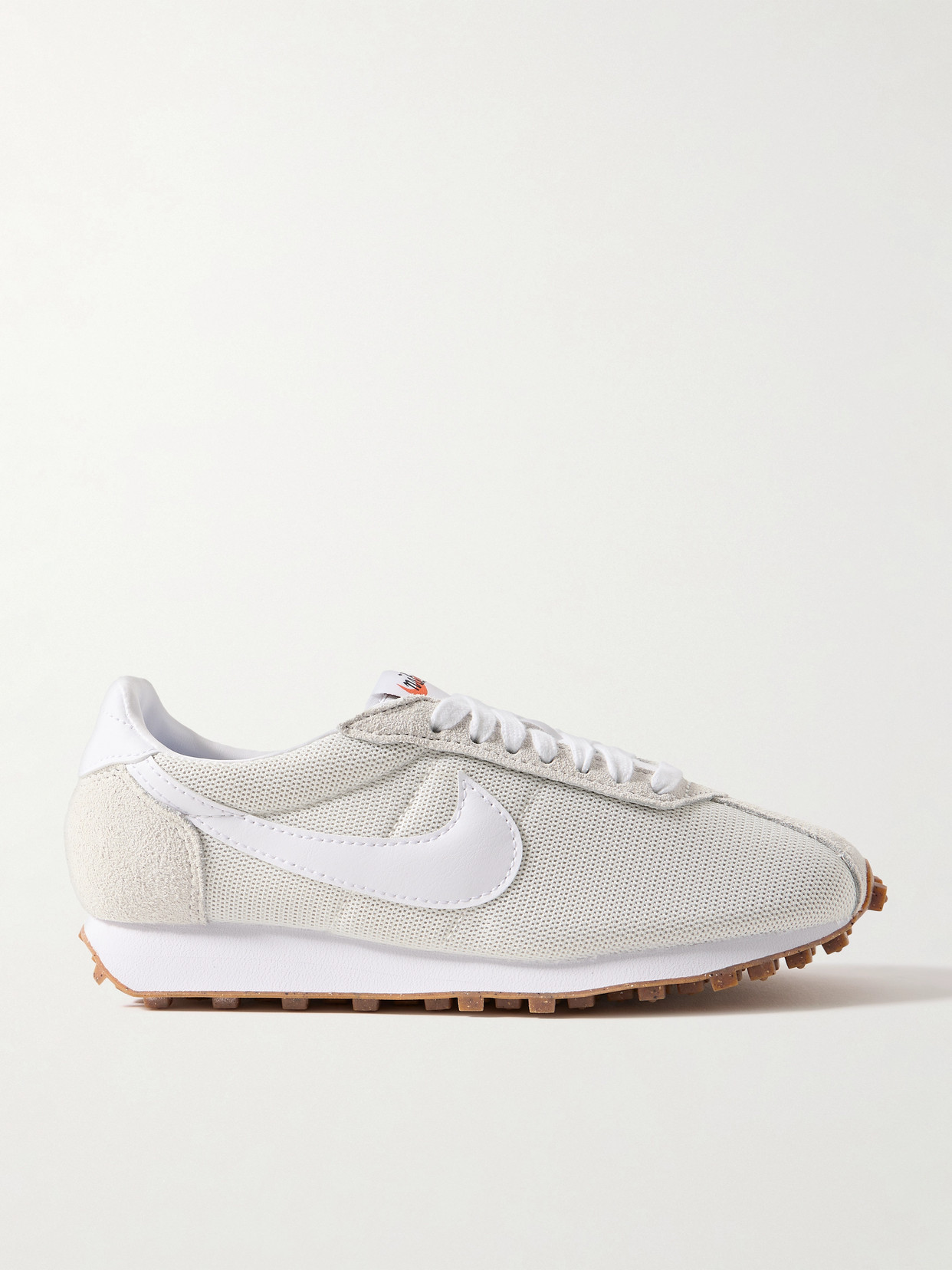 Nike Ld-1000 Leather And Brushed Suede-trimmed Mesh Sneakers In White
