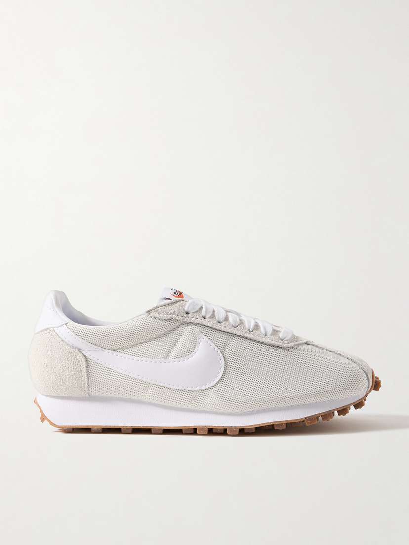 Nike Ld-1000 Leather And Brushed Suede-trimmed Mesh Sneakers
