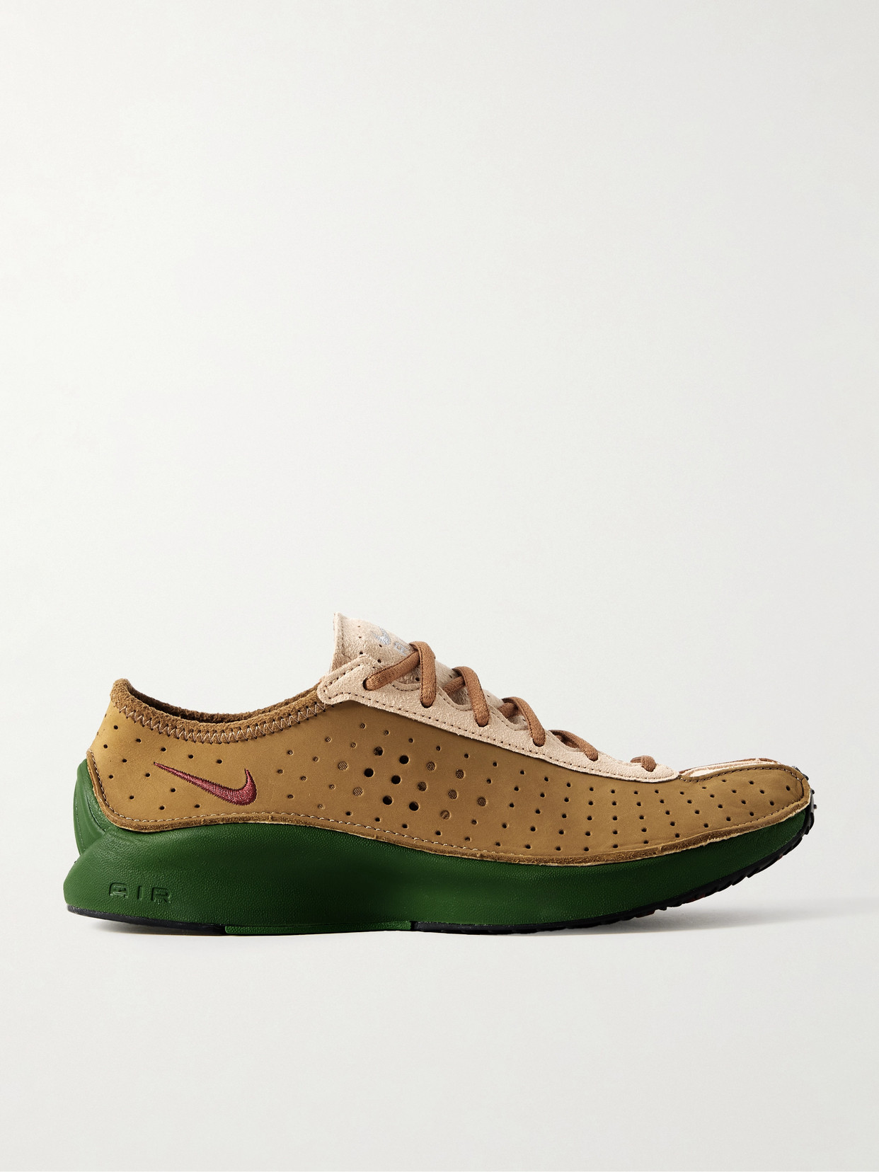 Nike Air Superfly Perforated Nubuck And Suede Sneakers