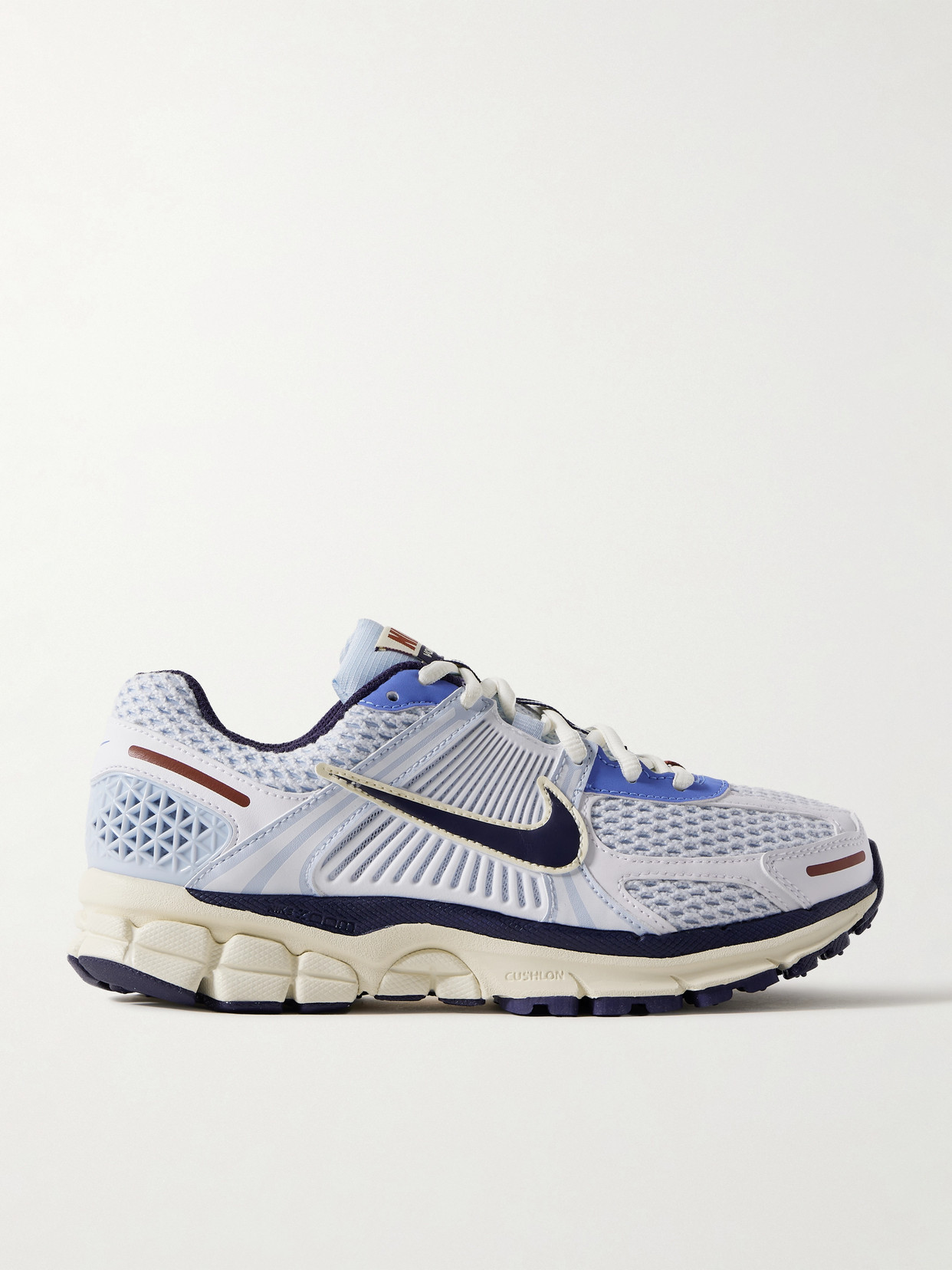 Nike Zoom Vomero 5 Leather And Rubber-trimmed Mesh Sneakers In Blue