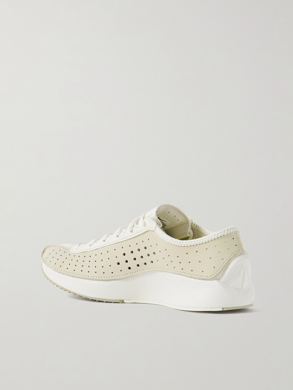 Nike Air Superfly Perforated Leather And Suede Sneakers In Yellow
