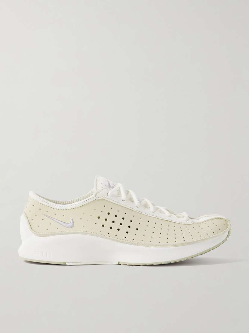 Nike Air Superfly Perforated Leather And Suede Sneakers
