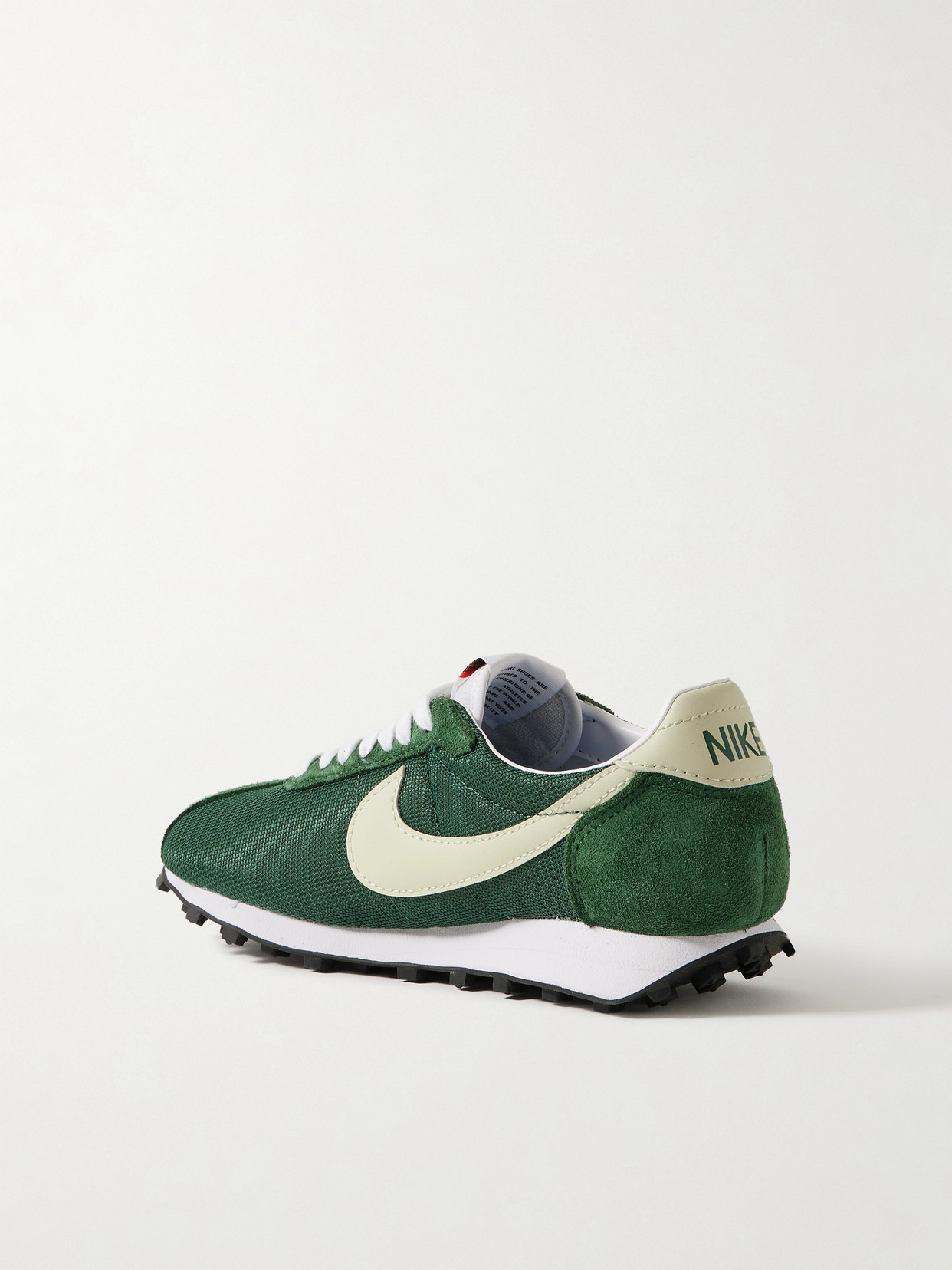 NIKE LD-1000 LEATHER AND BRUSHED SUEDE-TRIMMED MESH SNEAKERS
