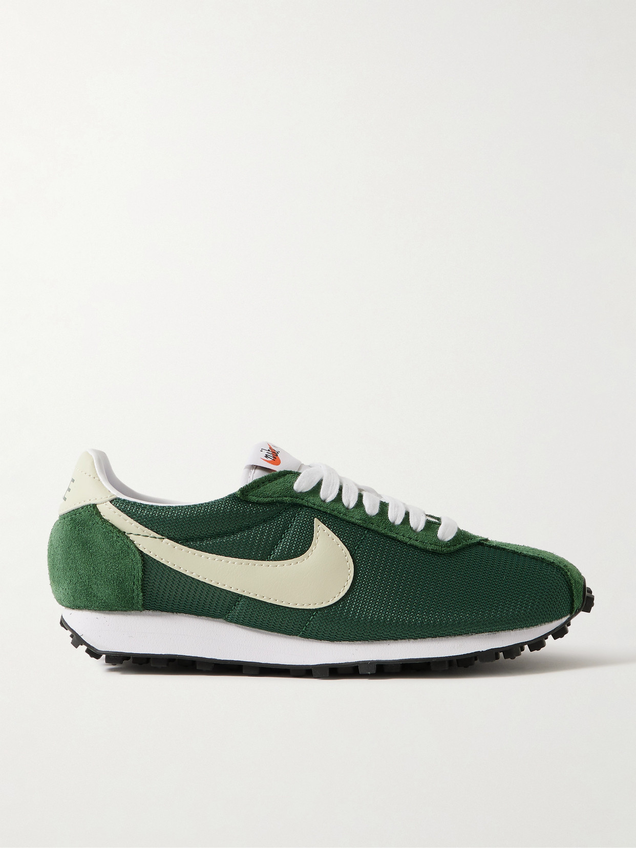 Nike Ld-1000 Leather And Brushed Suede-trimmed Mesh Sneakers In Green