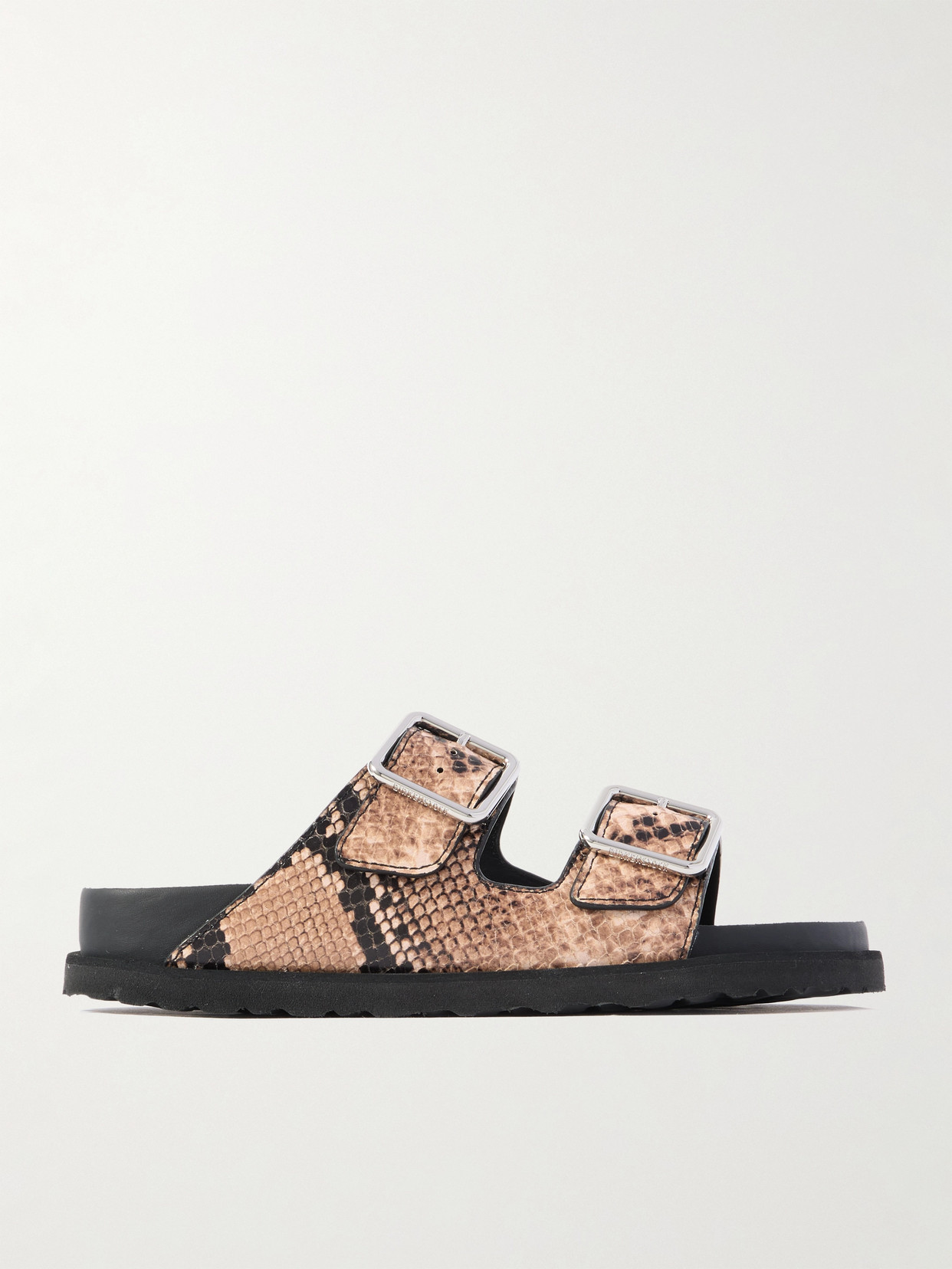 Birkenstock 1774 Arizona Snake-effect Leather Sandals In Animal Print