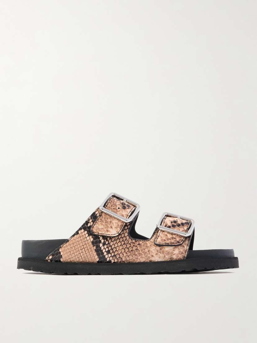 Birkenstock 1774 Arizona Snake-effect Leather Sandals