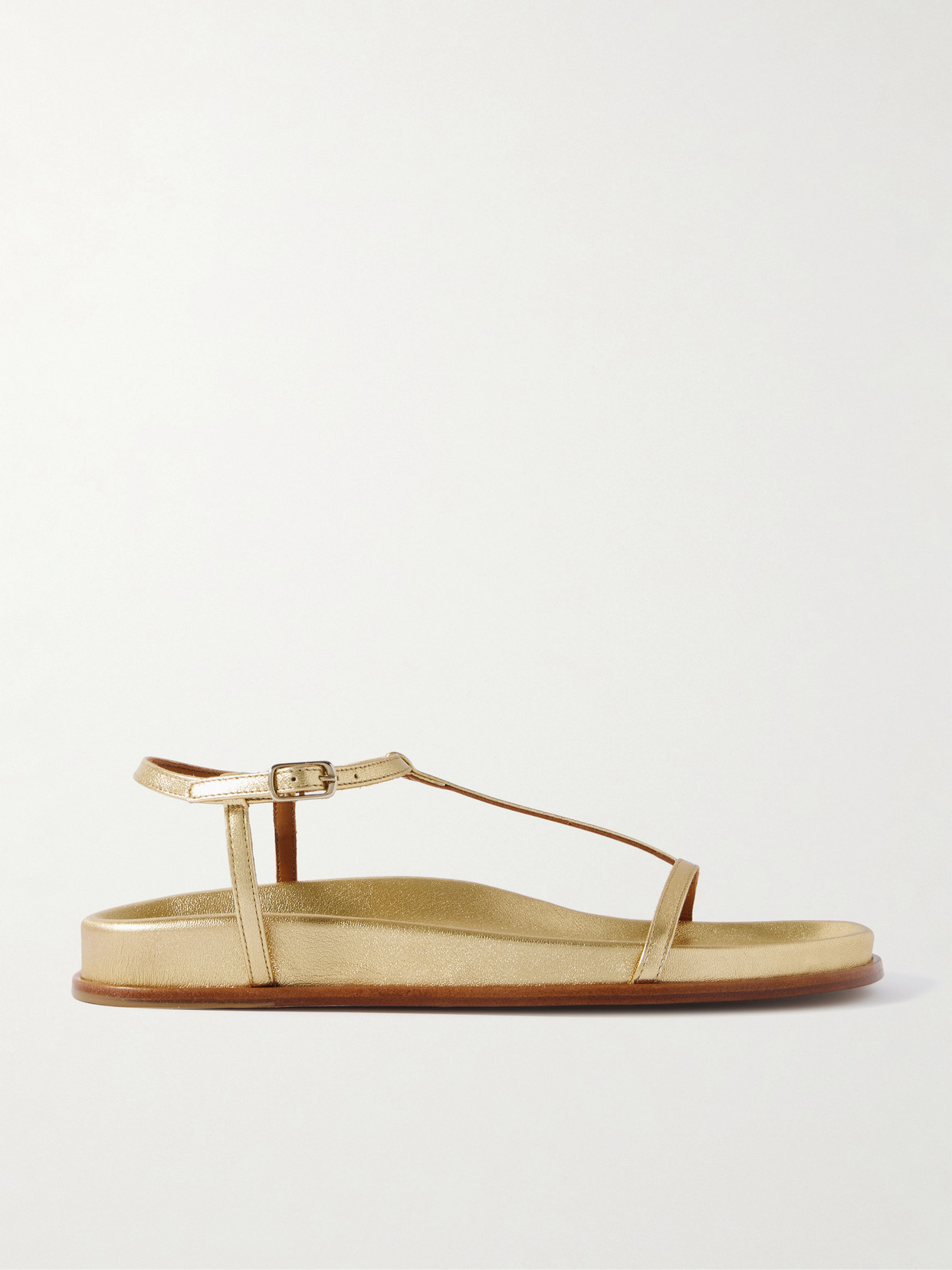 Emme Parsons - Aya Metallic Leather Sandals - Gold