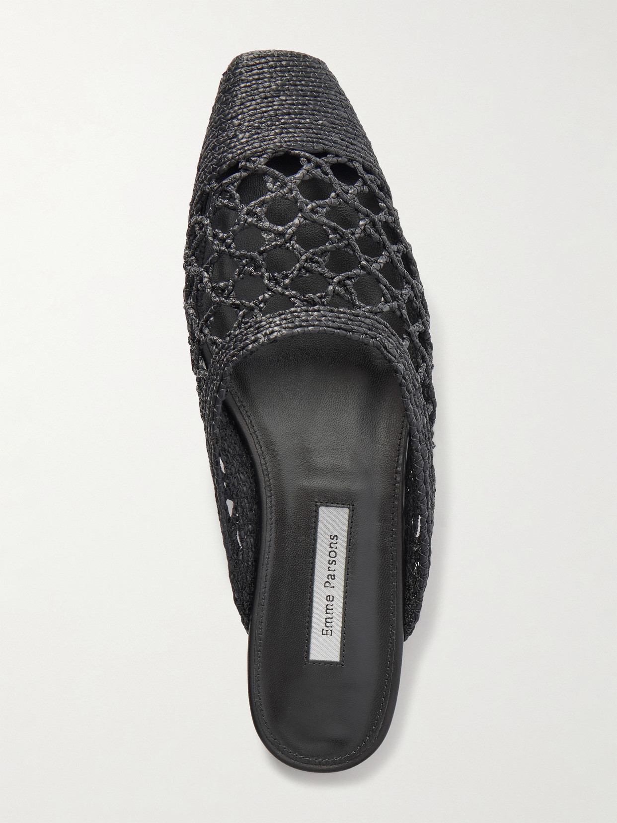 Emme Parsons Woven Raffia Mules