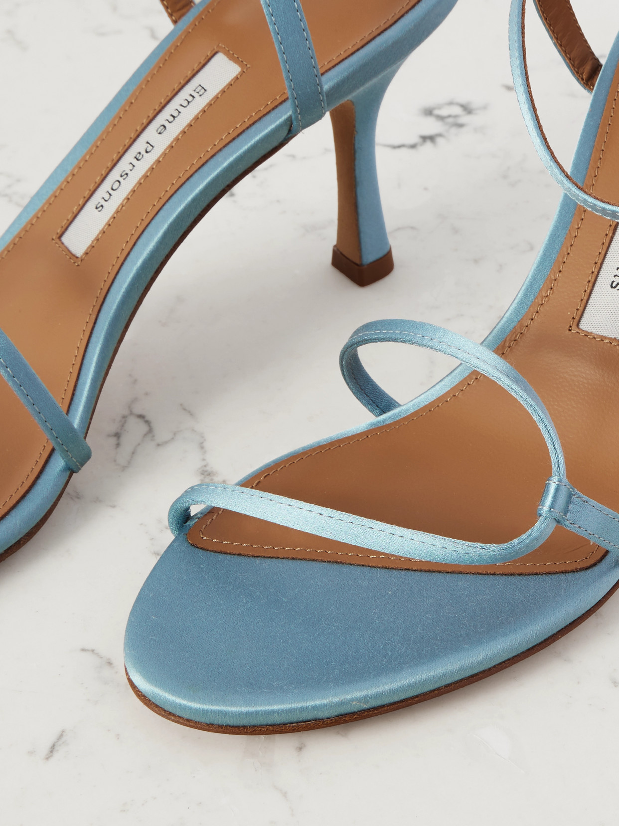 Emme Parsons Loop Satin Sandals