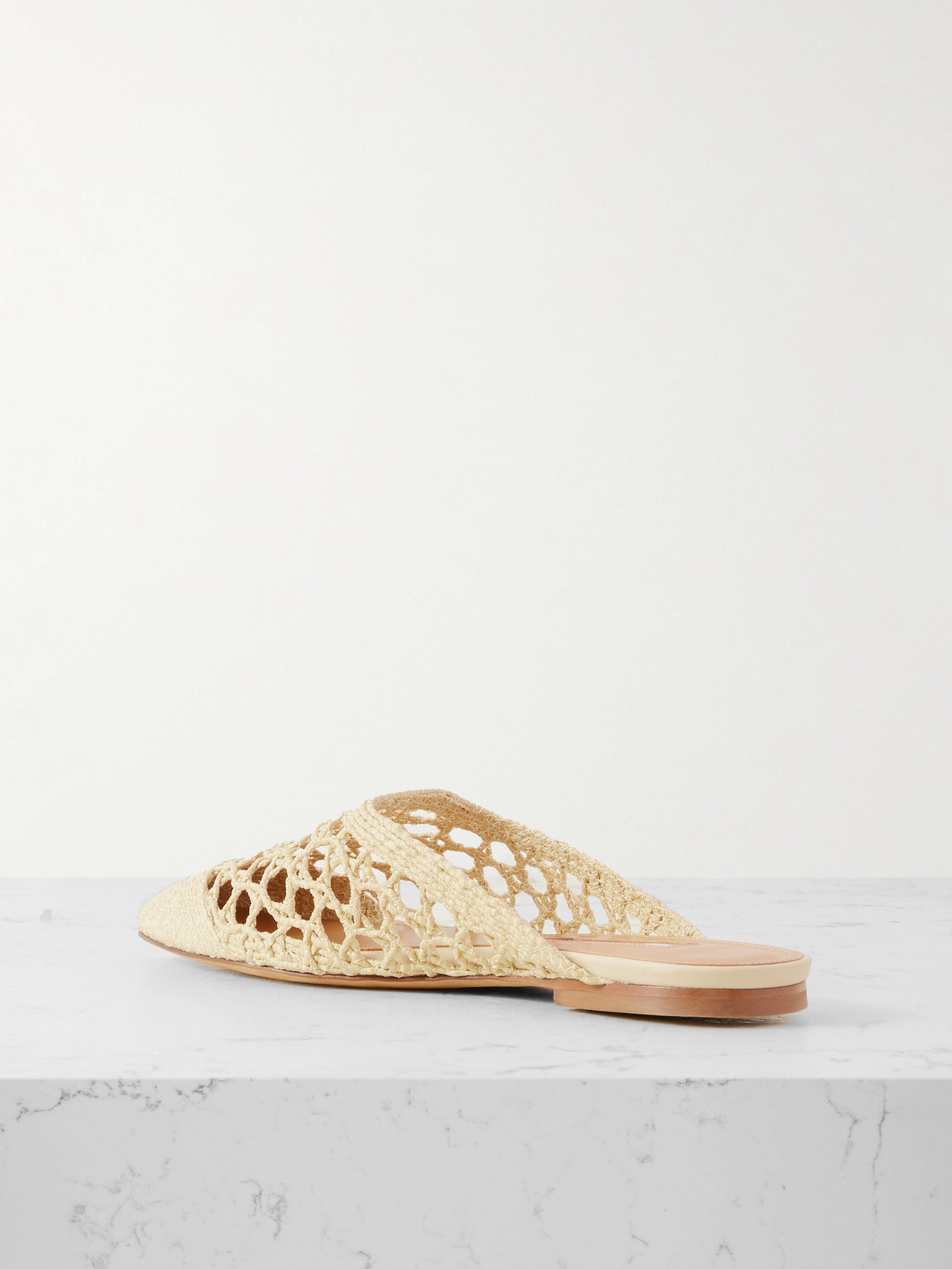 Emme Parsons Flat Mule Shoe In Neutral