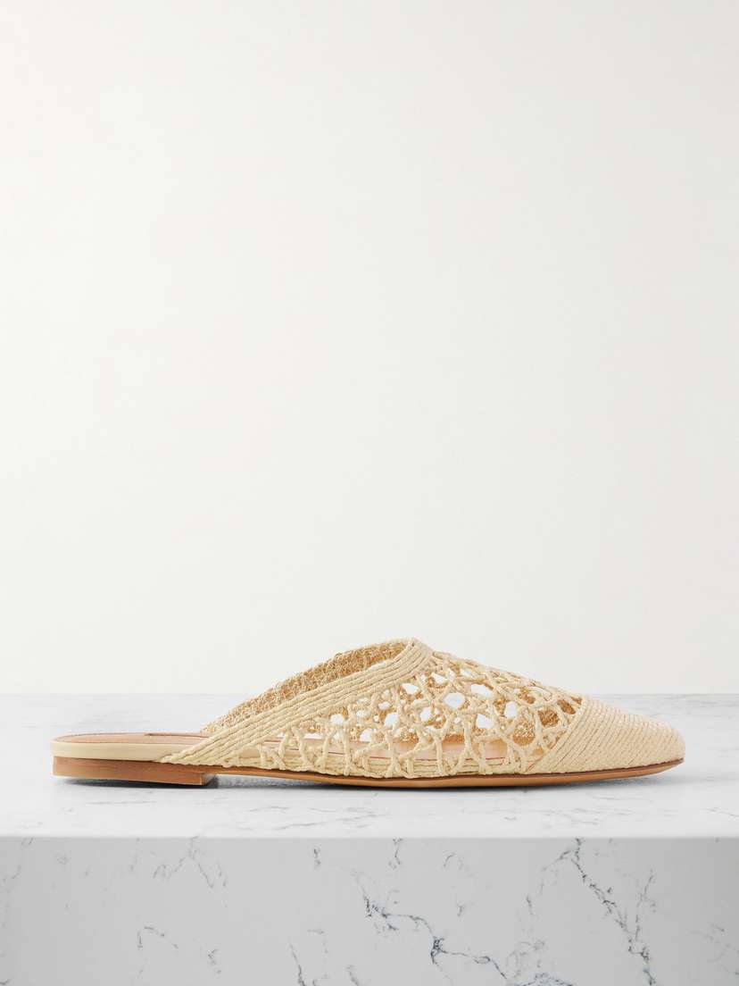 Emme Parsons Woven Raffia Mules