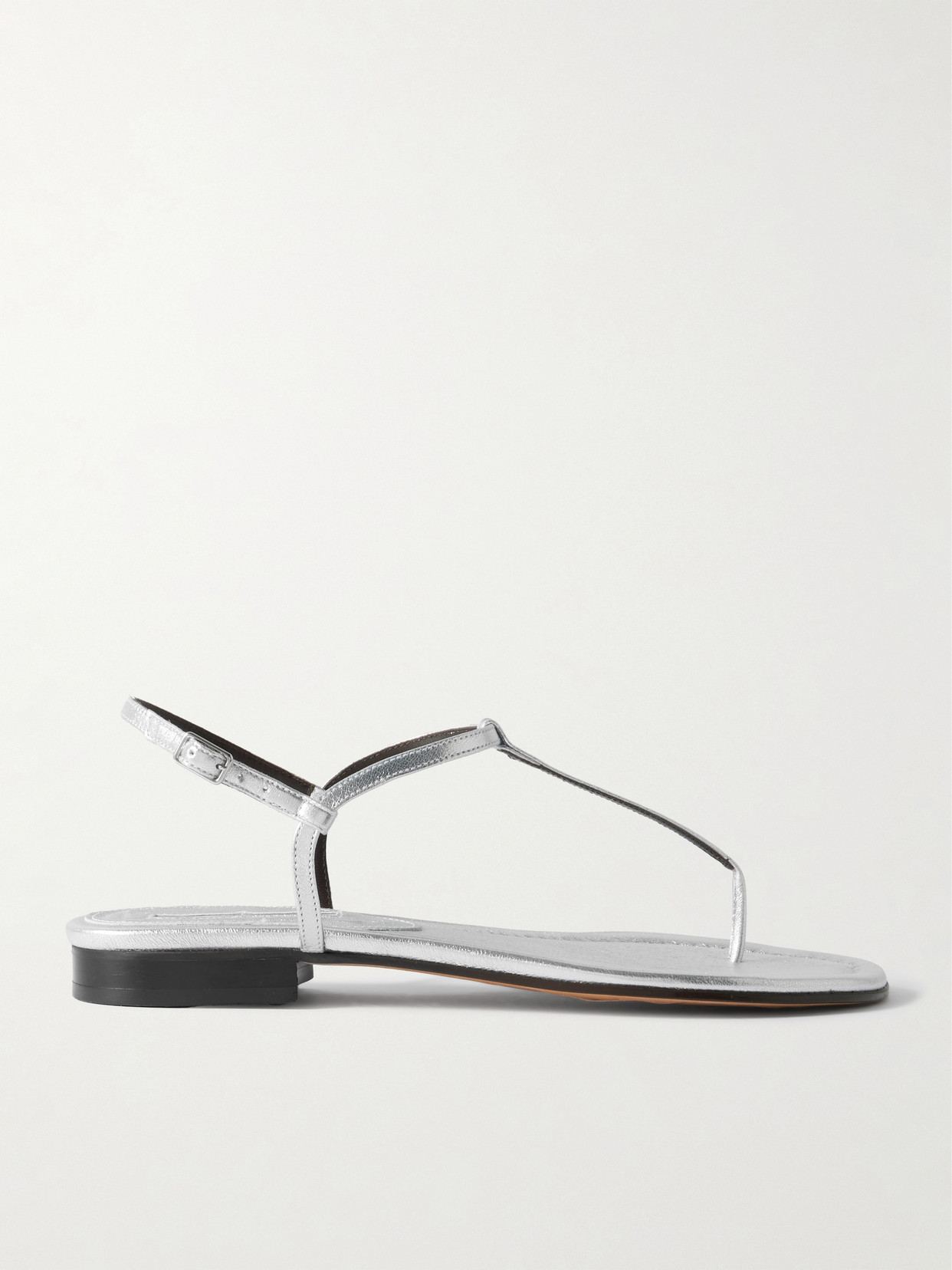 Emme Parsons - Cecilia Metallic Leather Sandals - Silver