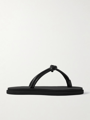 Emme Parsons Knot leather flip flops