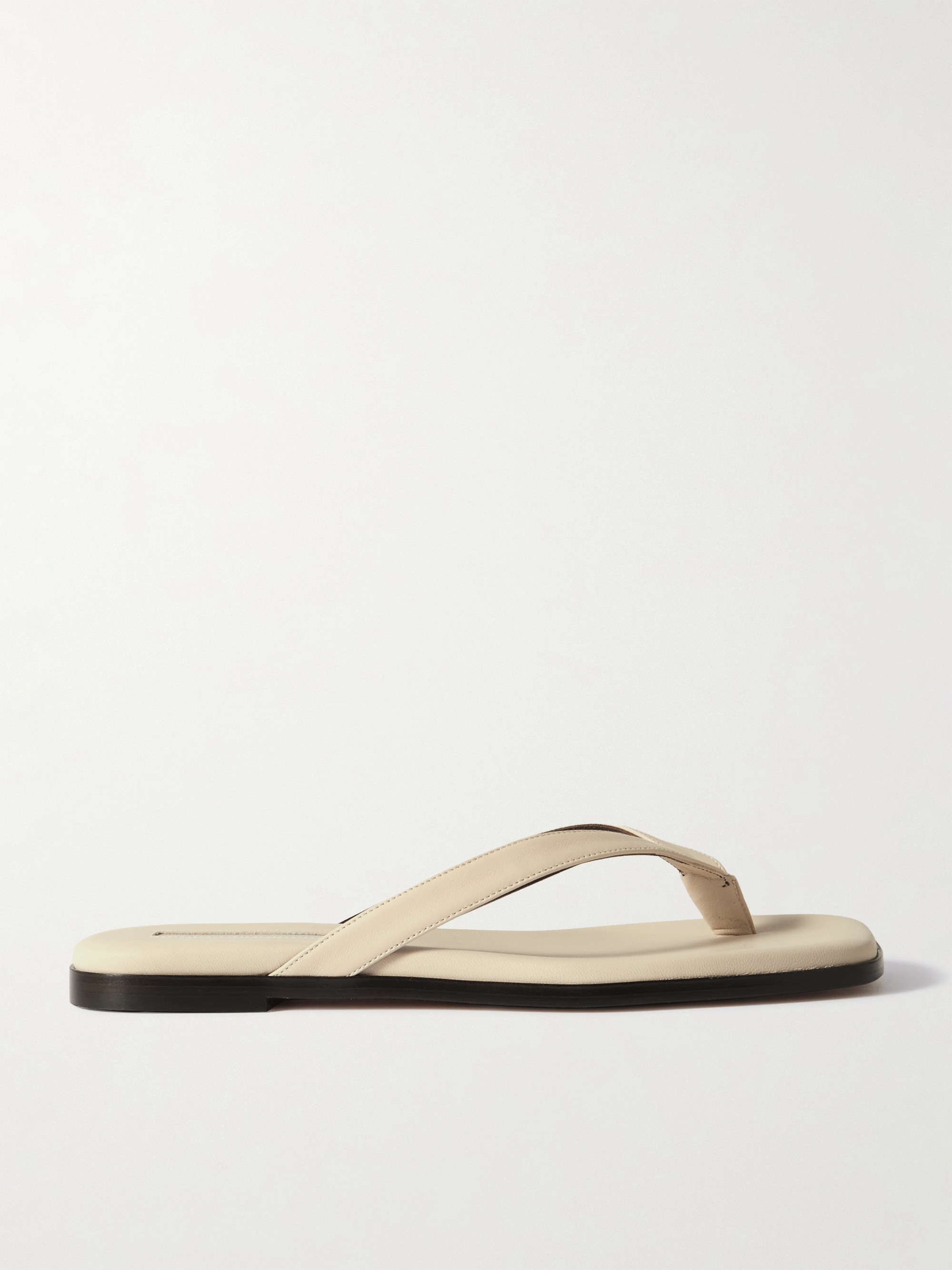 Emme Parsons Meta leather flip flops