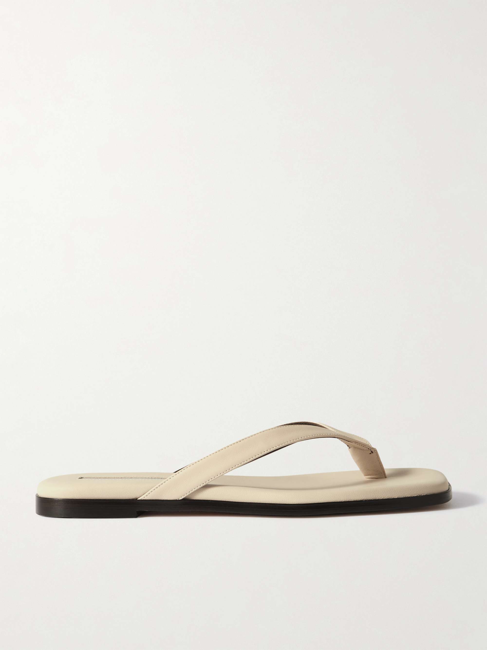 EMME PARSONS Meta leather flip flops | NET-A-PORTER