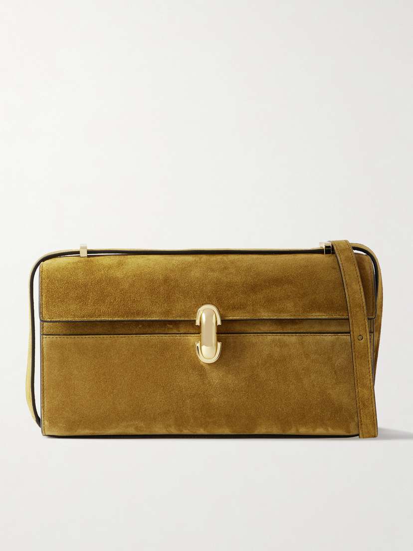 Savette Symmetry 26 Suede Shoulder Bag