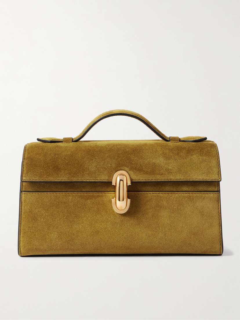 Savette Symmetry Pochette Suede Tote