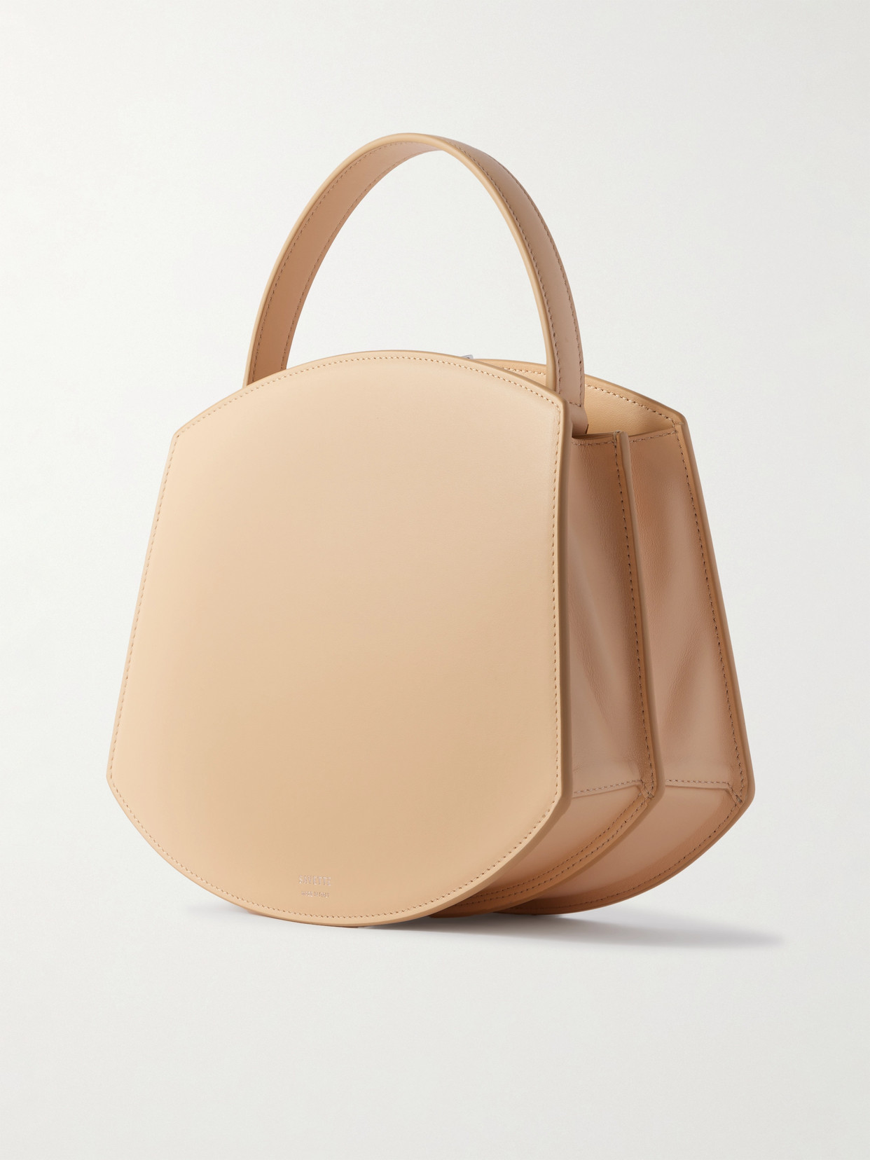 Savette Florence 25 Mini Embellished Leather Tote In Ecru