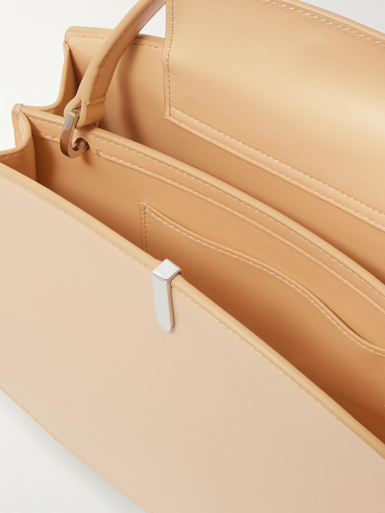 Savette Florence 25 Mini Embellished Leather Tote In Ecru