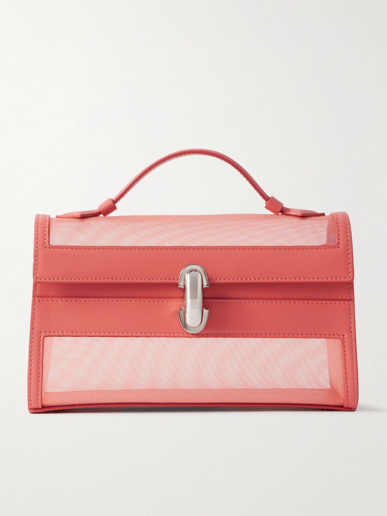 Savette Symmetry Pochette Suede Tote In Pink