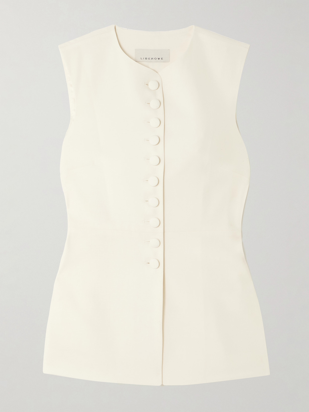 Liberowe Vania Wool Vest In Cream
