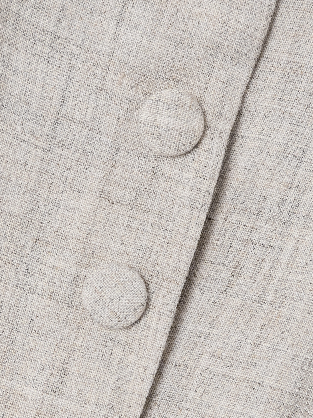 Liberowe Amber Linen Long-sleeved Top In Gray