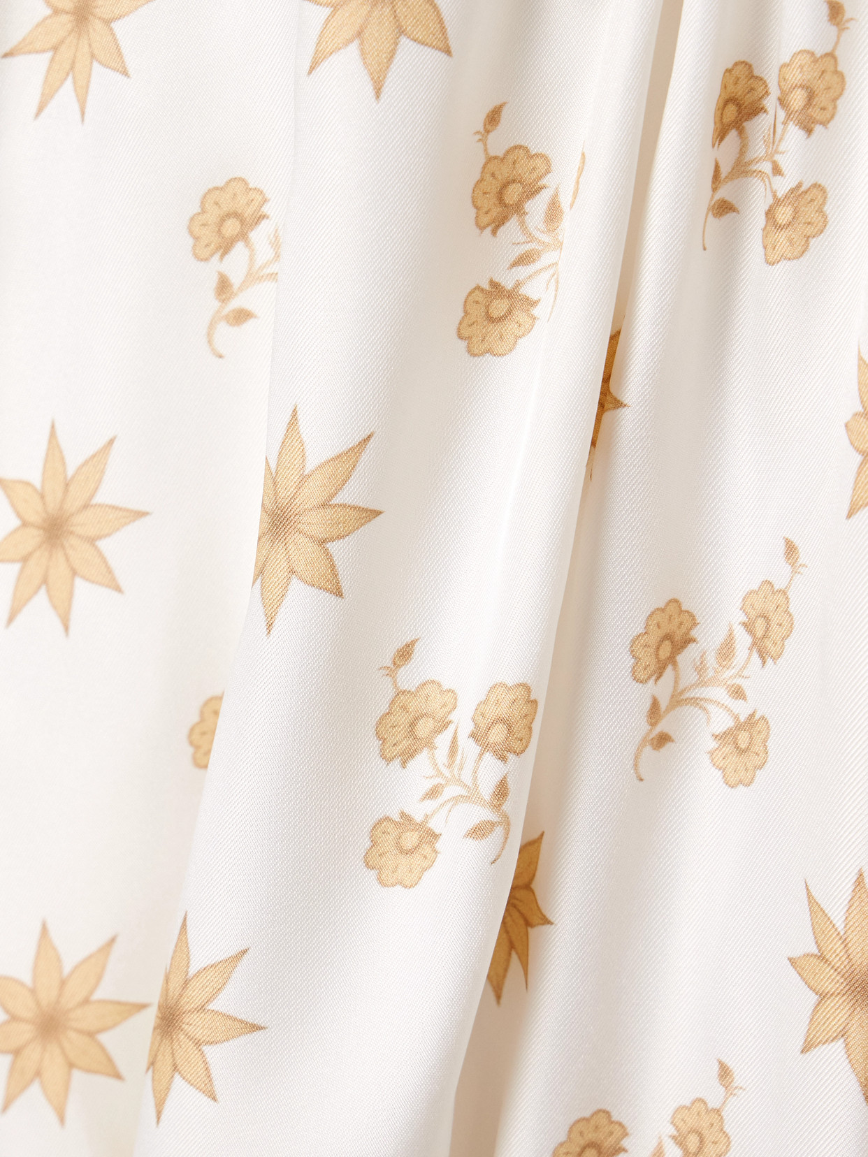 Liberowe Tamara Floral-print Crepe Peplum Halterneck Top In Ivory