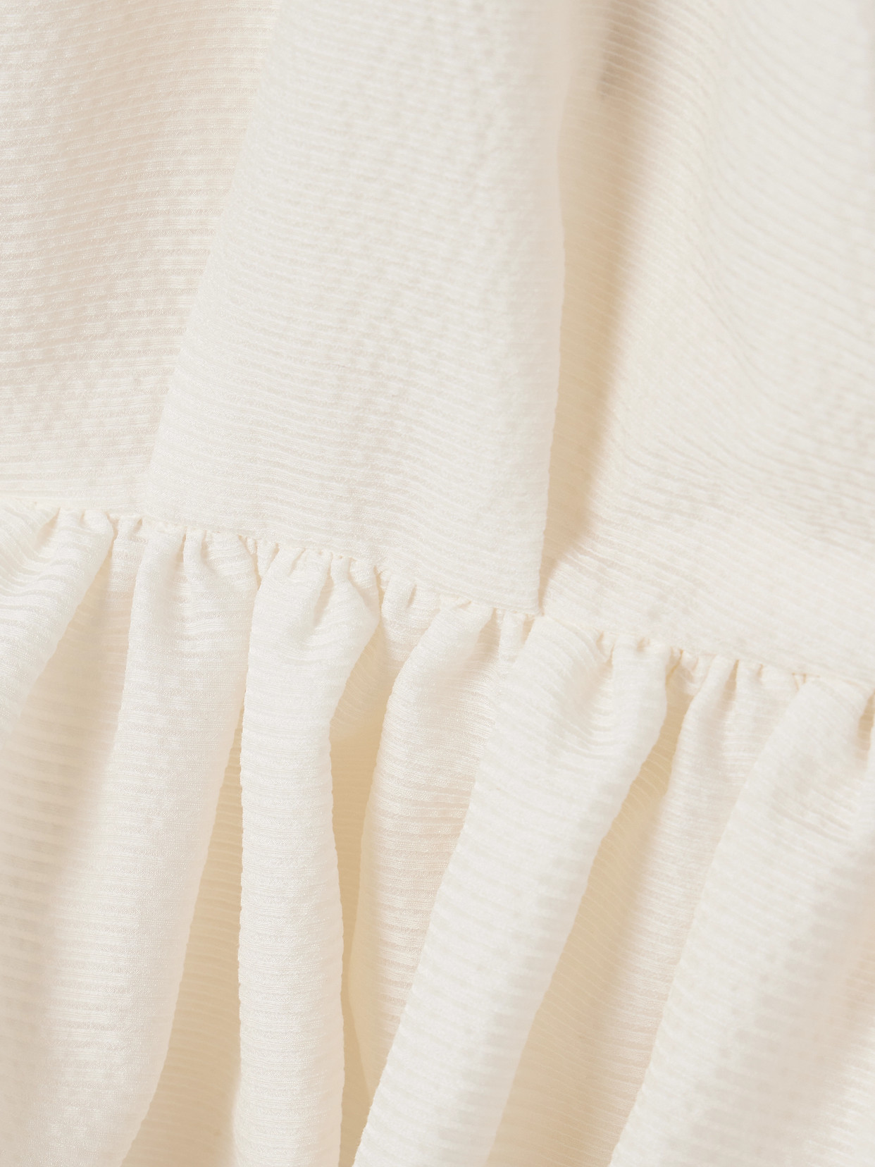 Liberowe Tamara Crepe Peplum Halterneck Top In Ivory