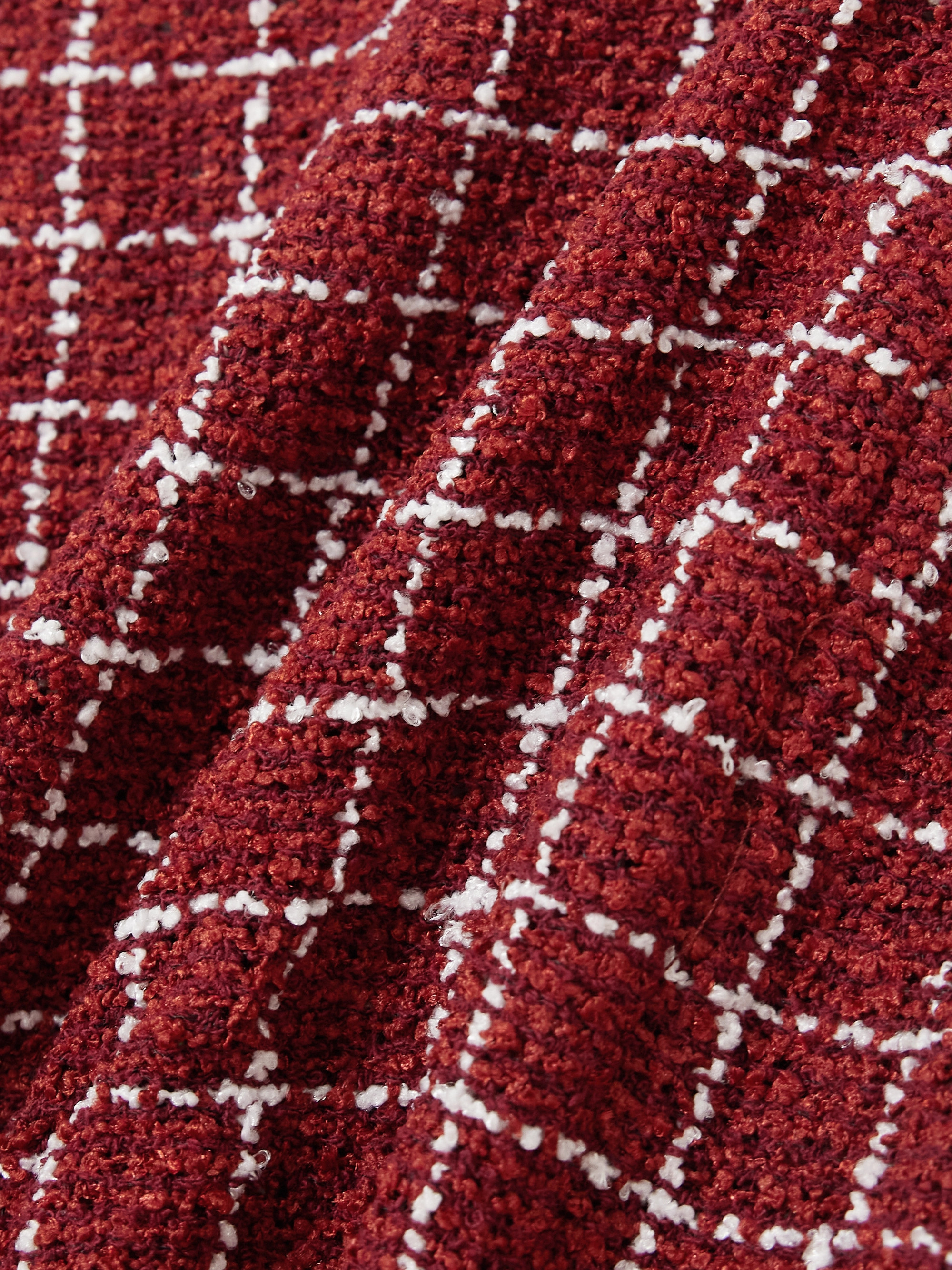 Liberowe Madeline checked bouclé-tweed shorts