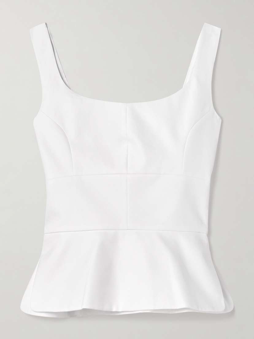 LIBEROWE Cotton-poplin Peplum Top