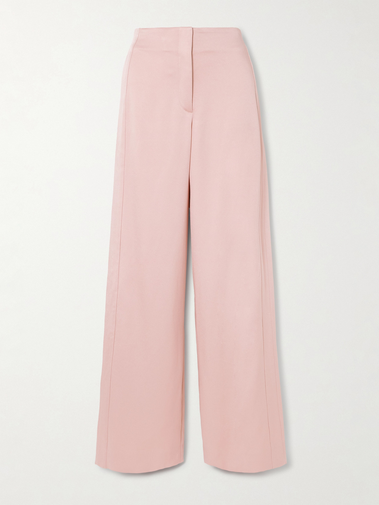 Veronica Beard Ronin Crepe Wide-leg Pants In Pink