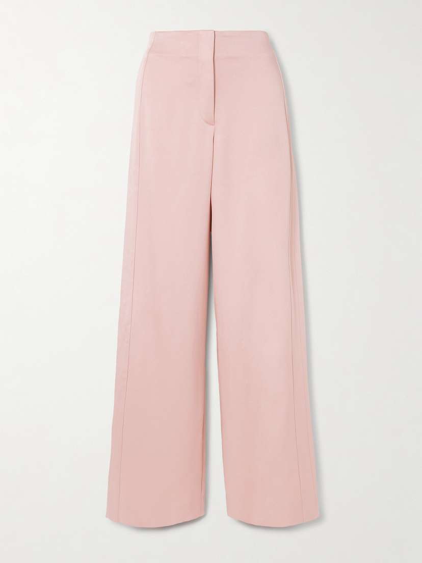 Veronica Beard Ronin Crepe Wide-leg Pants