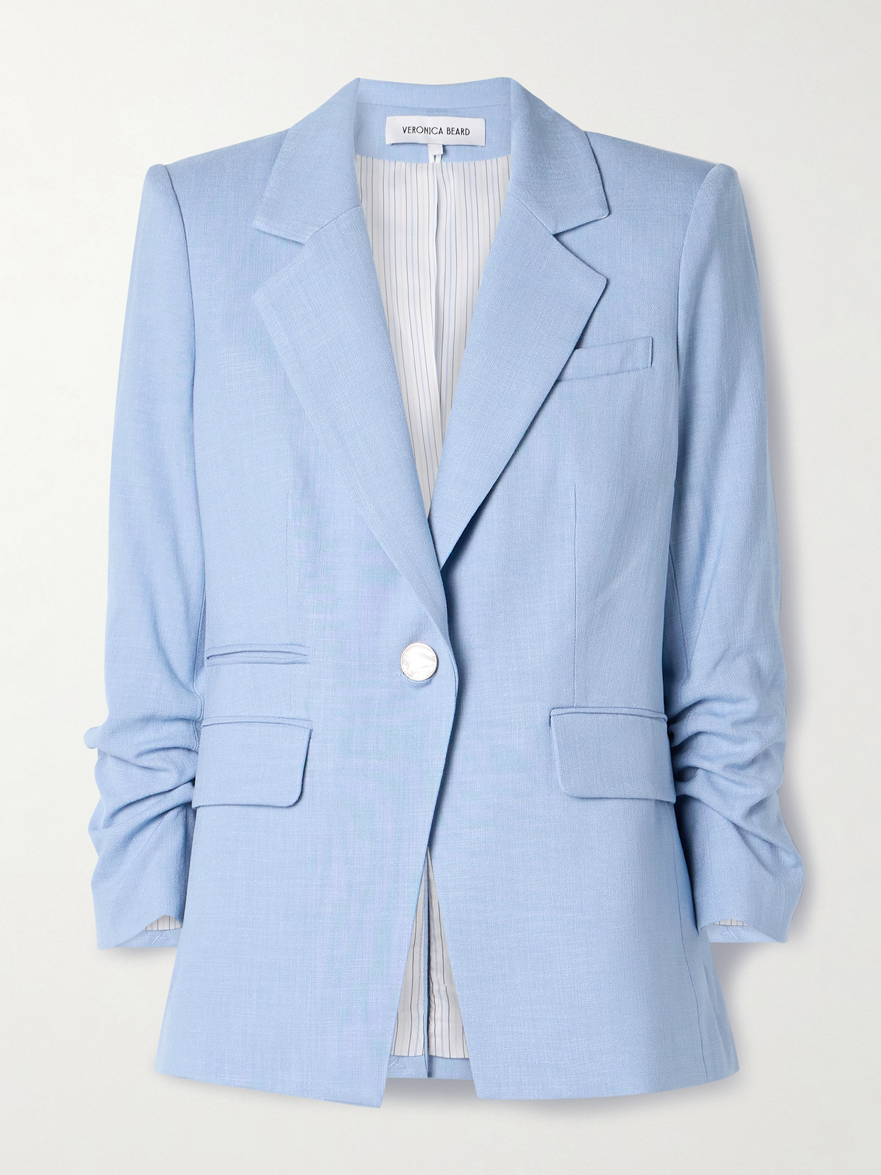 Veronica Beard Battista Dickey Canvas Jacket In Blue