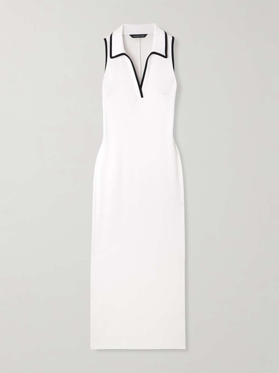 darien ribbed stretch pima cotton midi dress