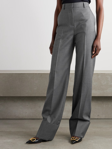 Valentino Garavani Wool-twill straight-leg pants
