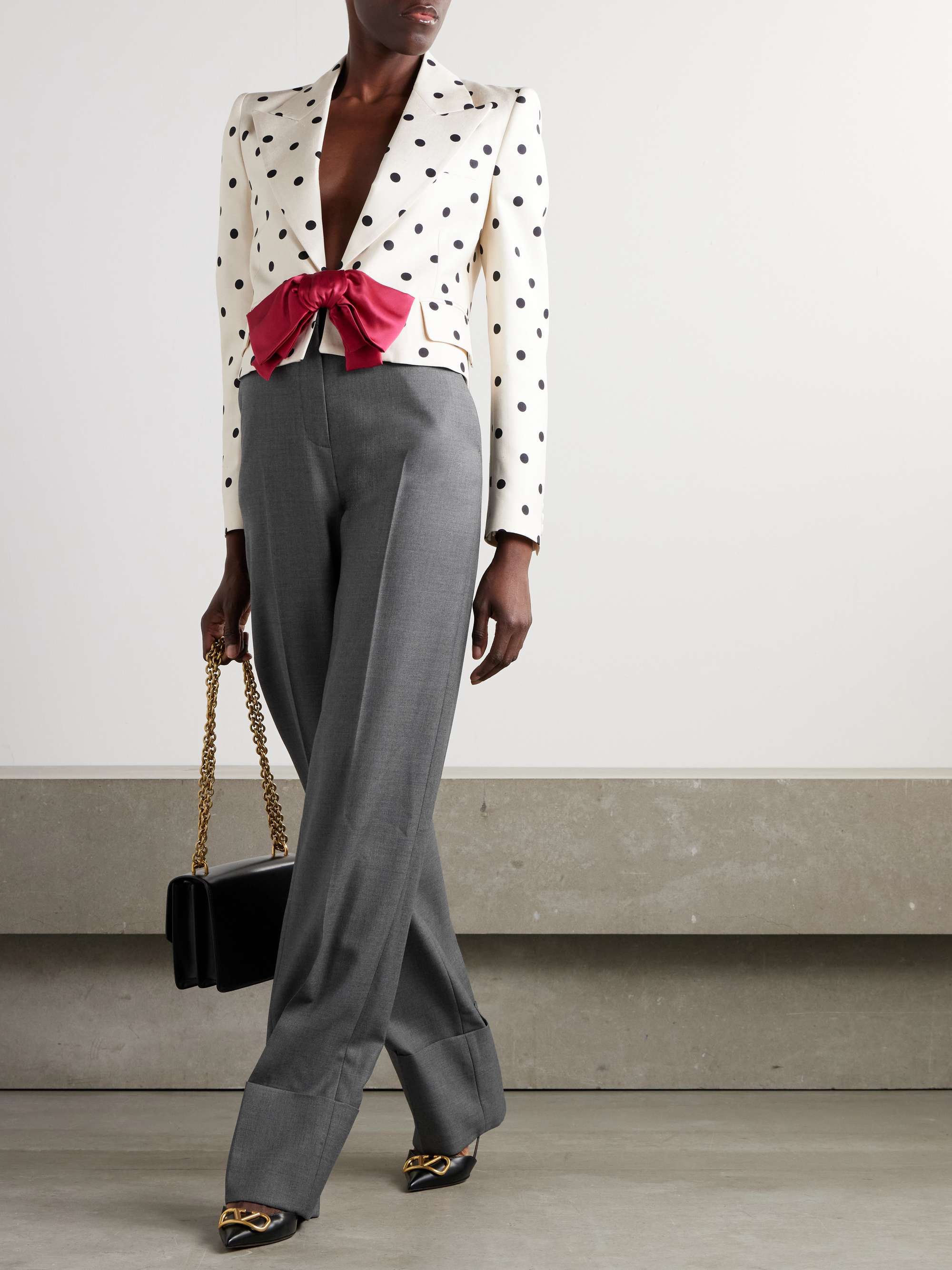 VALENTINO GARAVANI Wool-twill straight-leg pants | NET-A-PORTER