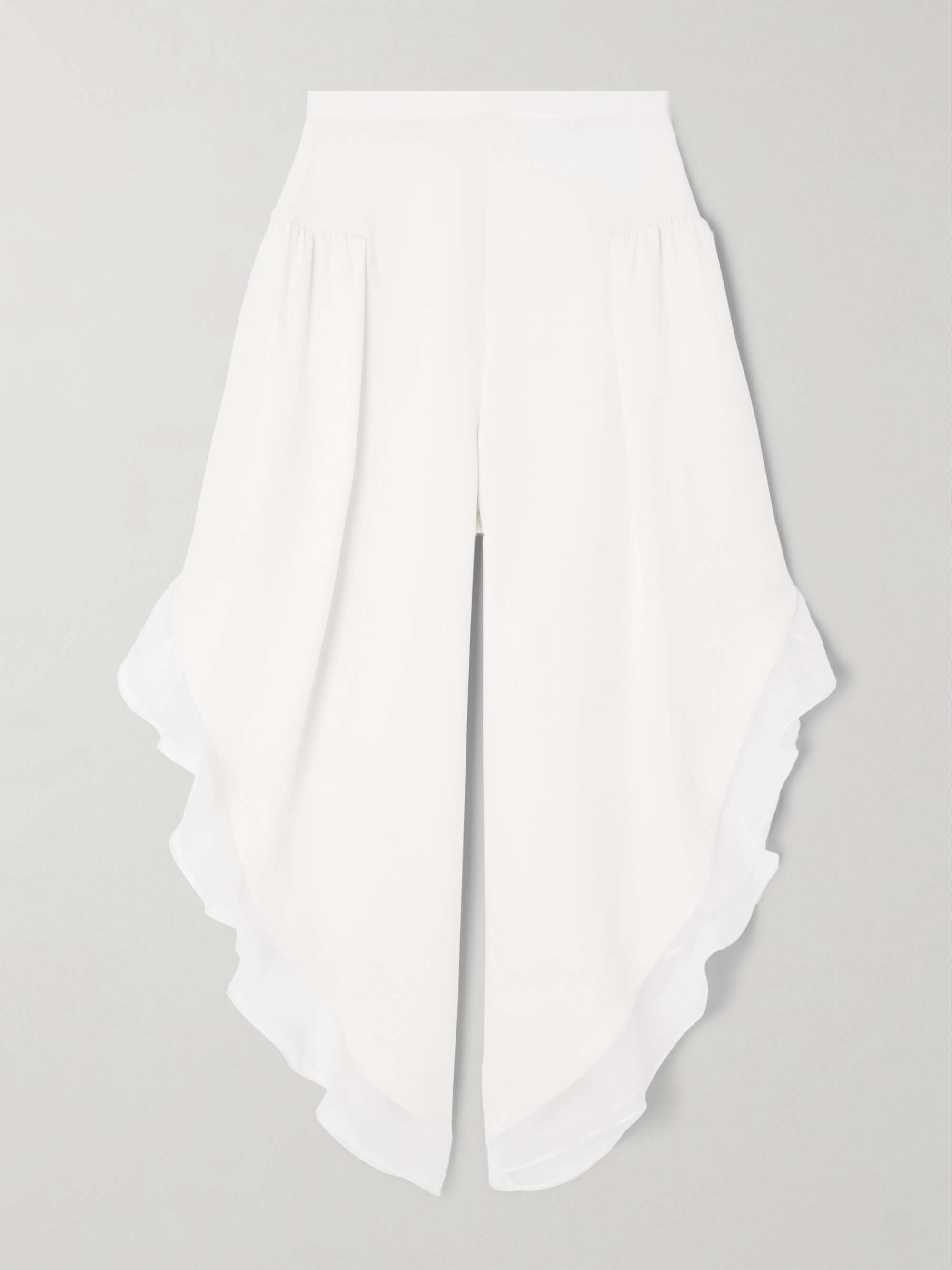 Valentino Garavani ヴァレンティノ クロップド シルクパンツ